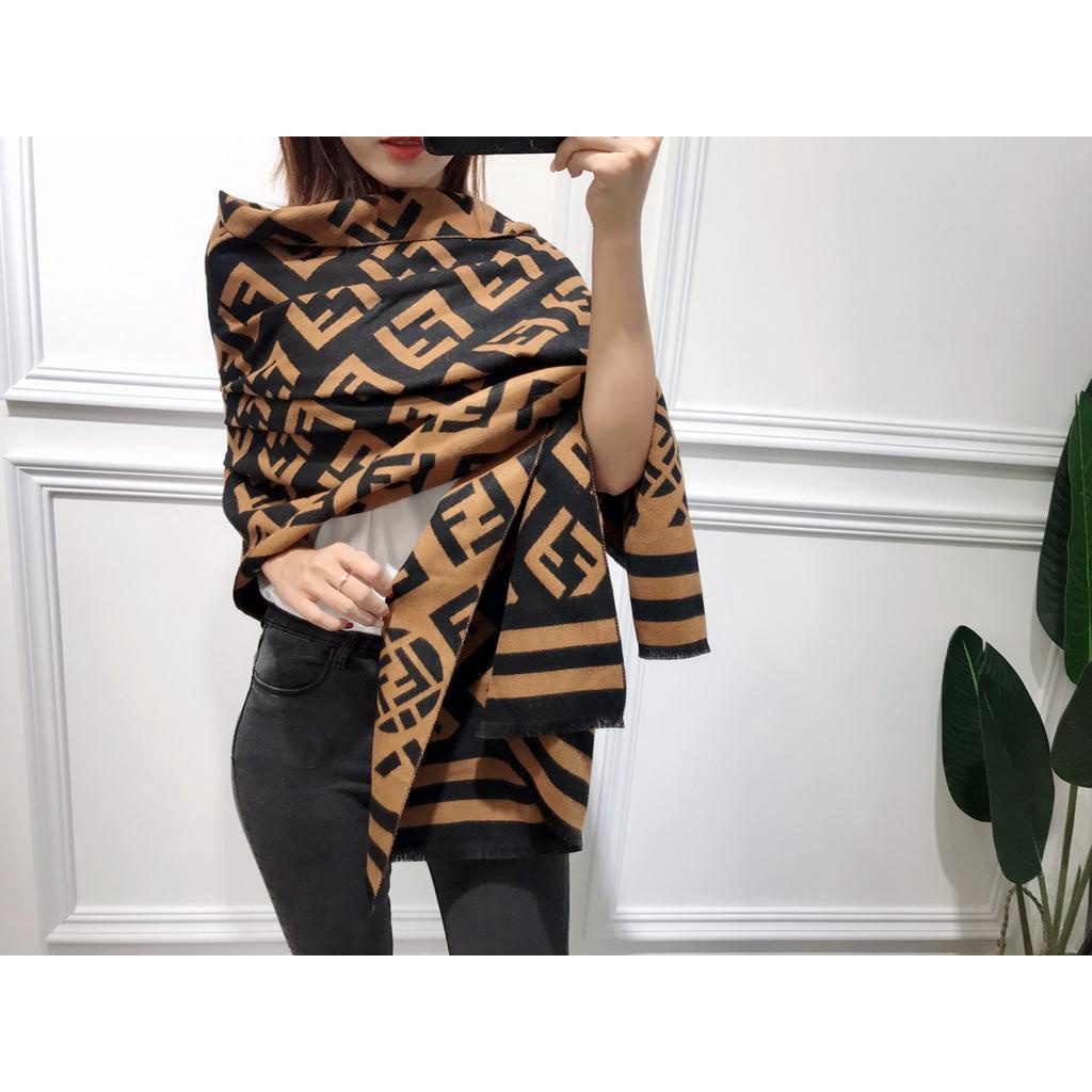 2021 Autumn and Winter New LV 100%FENDI Scarf Shawl For Women Luxury Double  Sided Printed Cashmere Fiber Scarf Warm Shawl Soft And Comfortable Big Shawl