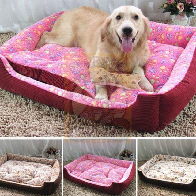 Pawprint Bed for Pets Dogs Big Large Breed Dogs Bed Shopee