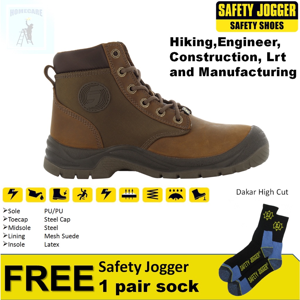 Safety Jogger Dakar High Cut Safety Shoe Free 1 pair Safety Jogger