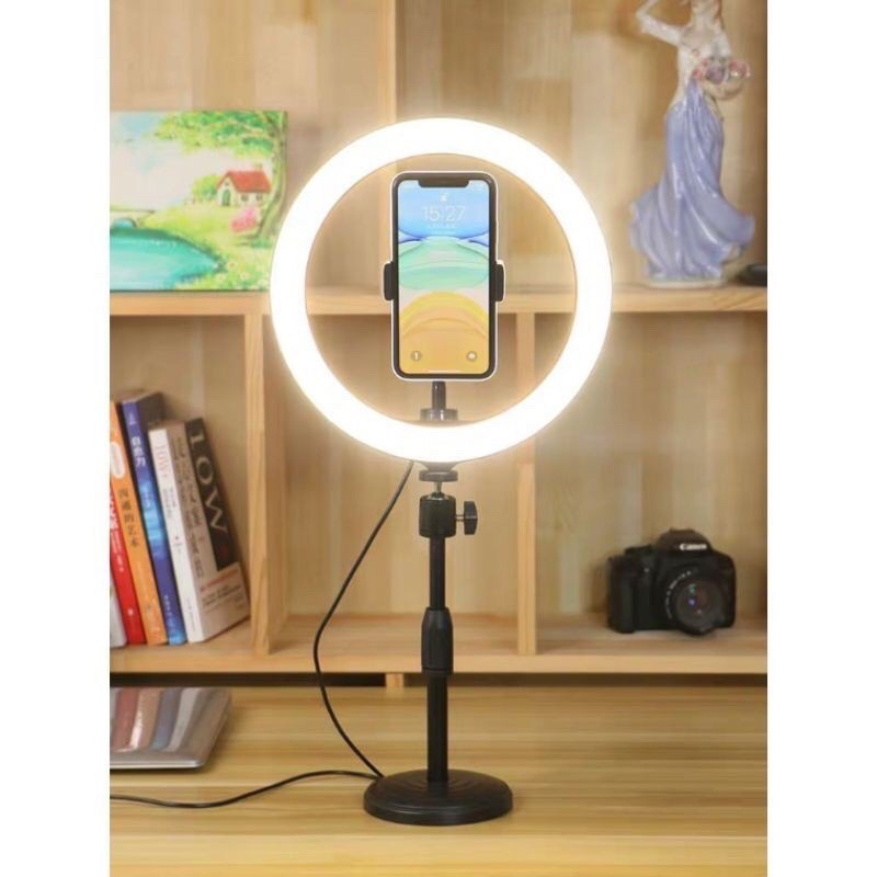 LED Ring Light with Stand Youtuber FB Live Mobile Phone Shooting ...