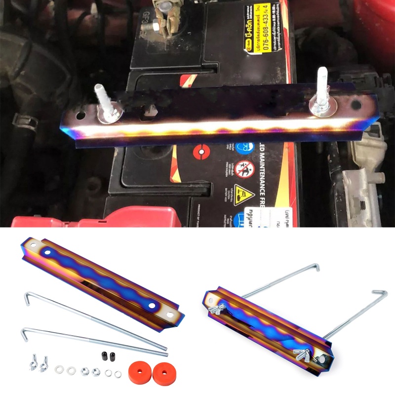 Universal Billet Aluminum Battery Tie Down Bracket J Hook Battery Hold