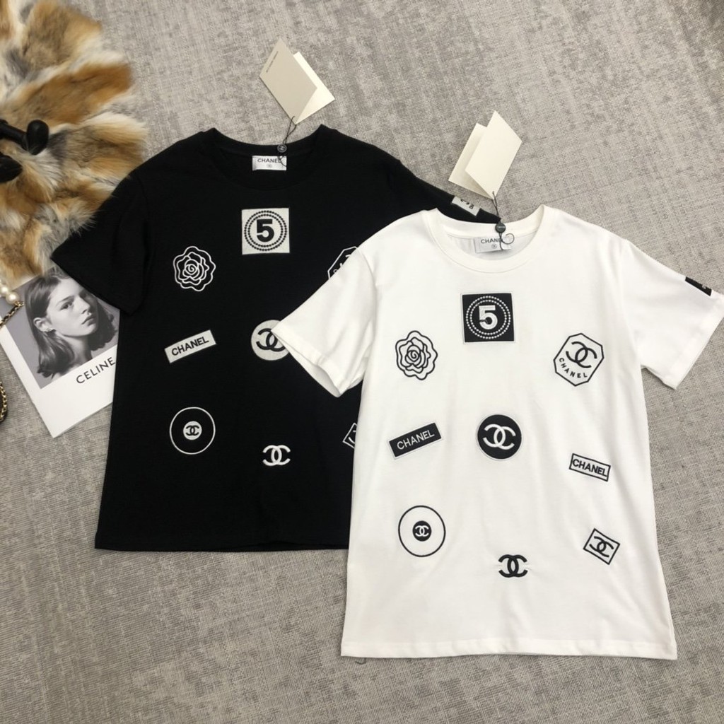 Original 2020 Latest Chanel Women's T-Shirts Size: S-L 586764
