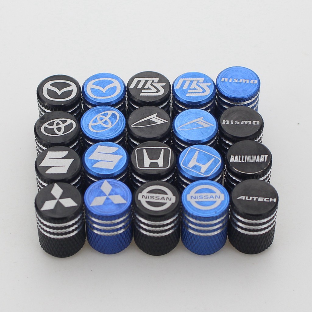 1SET(4PCS) Alloy Rims Tyres Tire Valve Caps Stem Cover Caps For TOYOTA ...