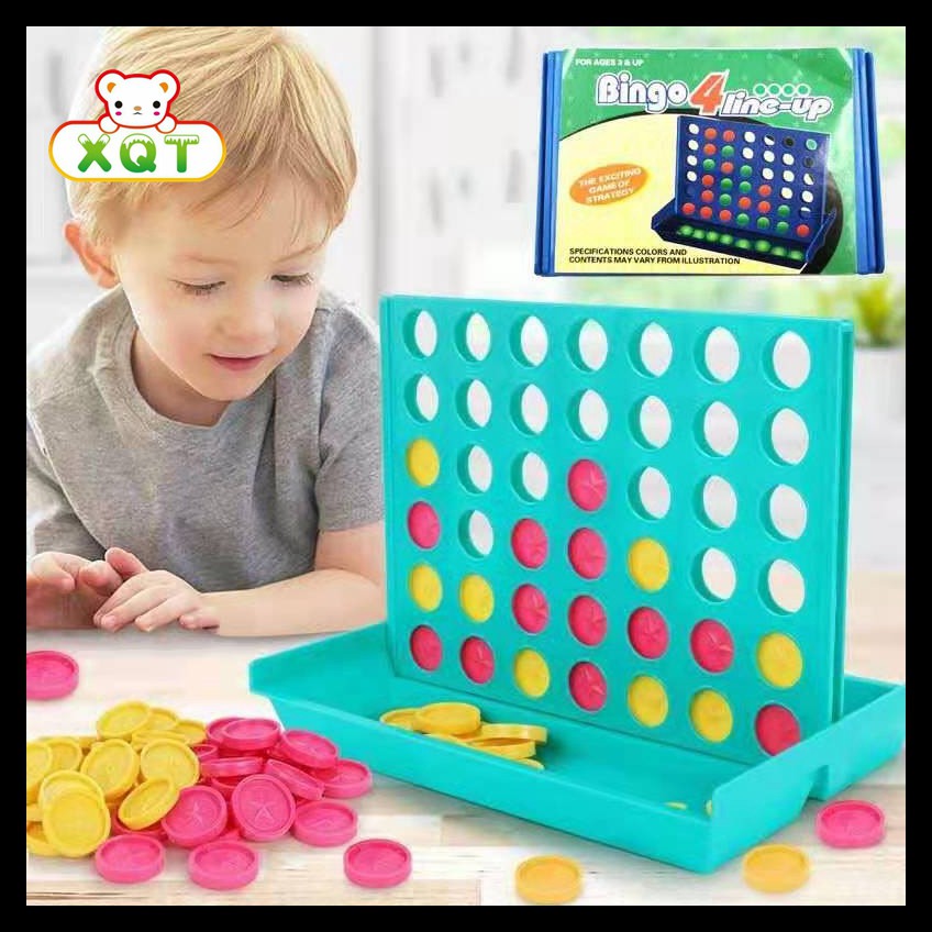 ⚡️ XQT COD ⚡️4 IN A Row Bingo Line Up Board Games Foldable Line Up 4 ...