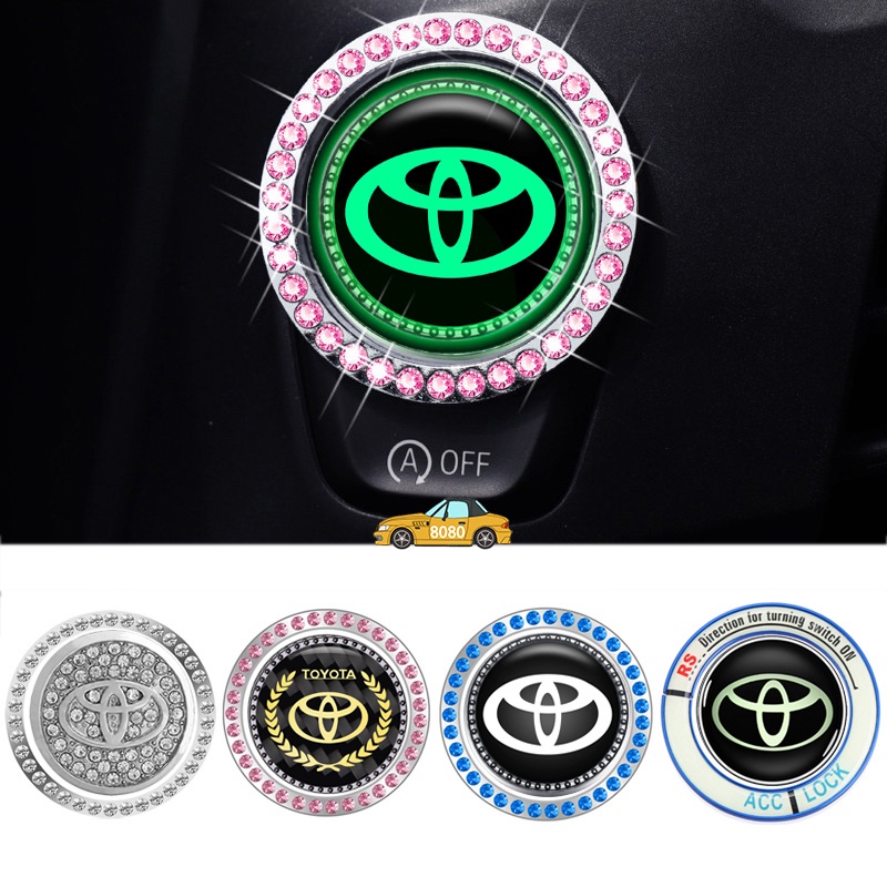 3D Modified Car One-button Start Inner And Outer Circle Diamond ...