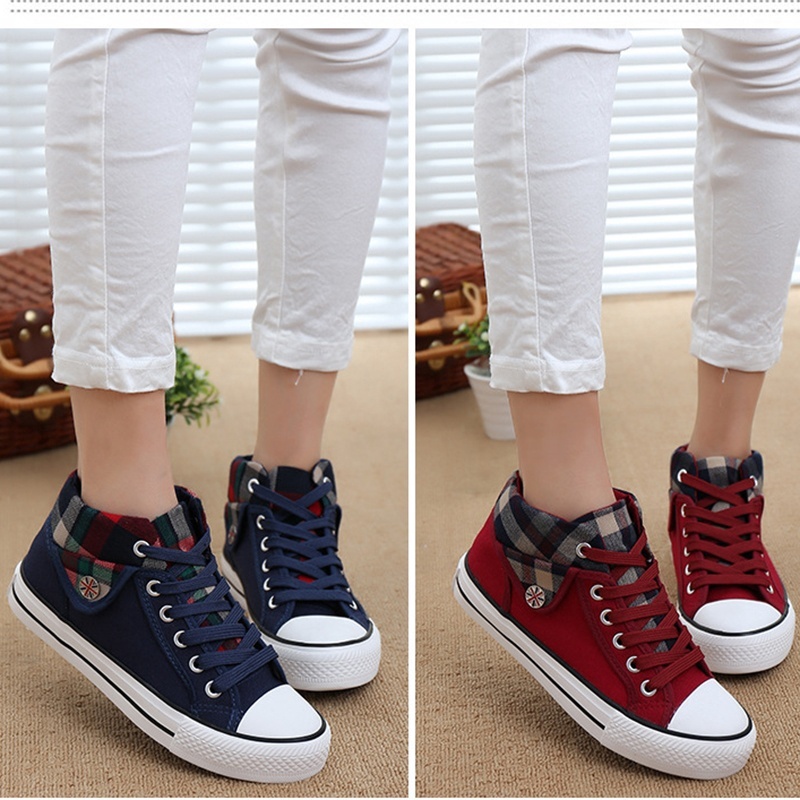 Kasut Perempuan Canvas Wanita Sneakers Casual Sport Breathable Canvas ...