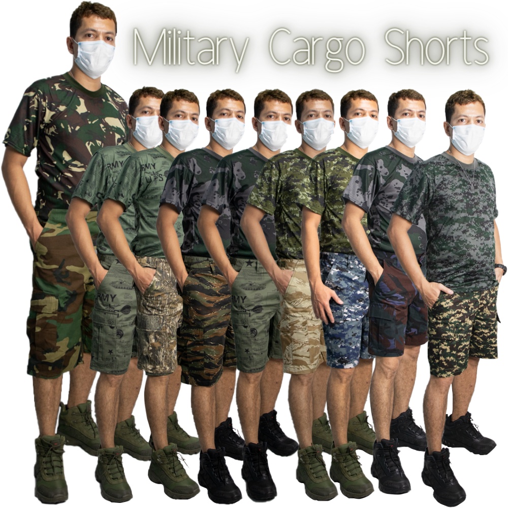 Military store uniform shorts