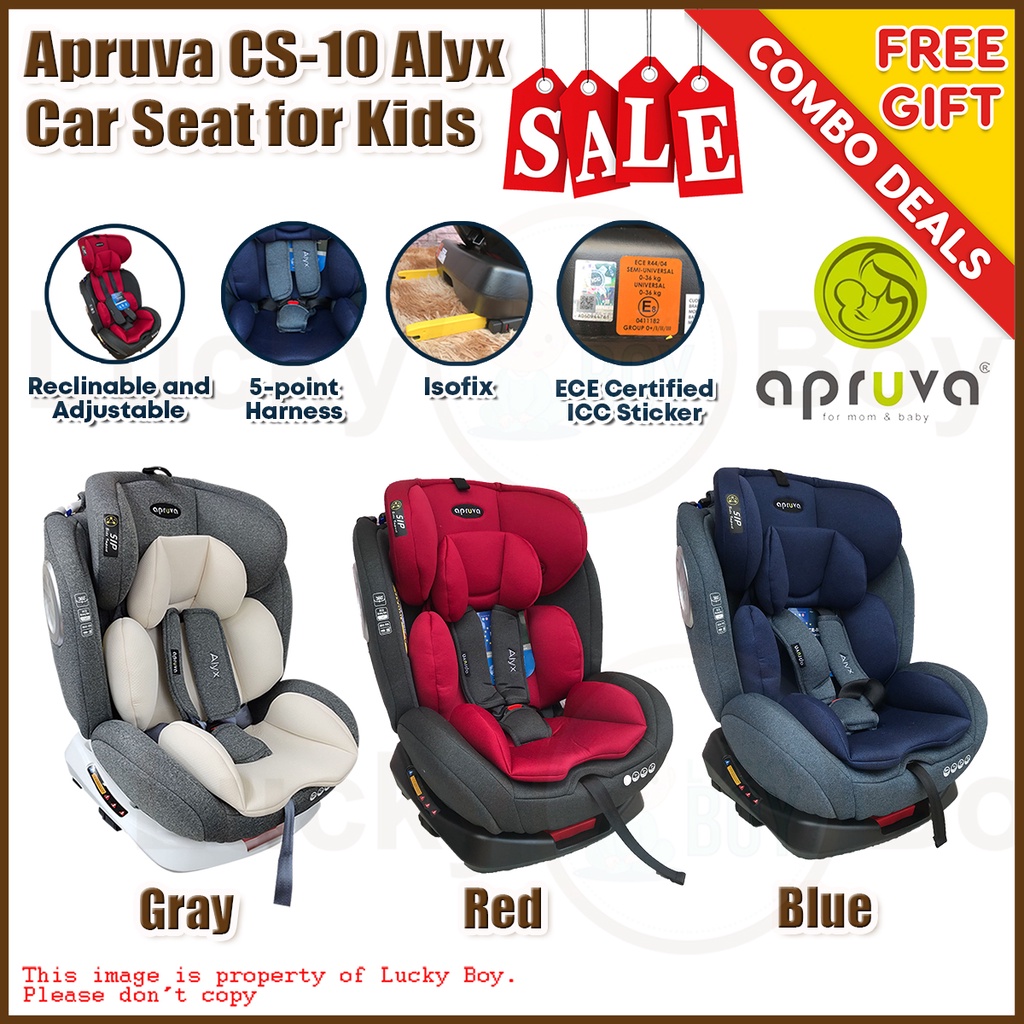 Apruva CS 10 Alyx Baby Car Seat with Isofix Age I III Beige