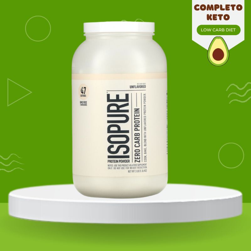 Completo Keto Isopure, Zero Carb, Protein Powder, Unflavored, 3 lb (1