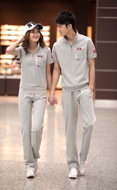 jogging pant and polo shirt unisexy terno 578mall single Shopee Philippines