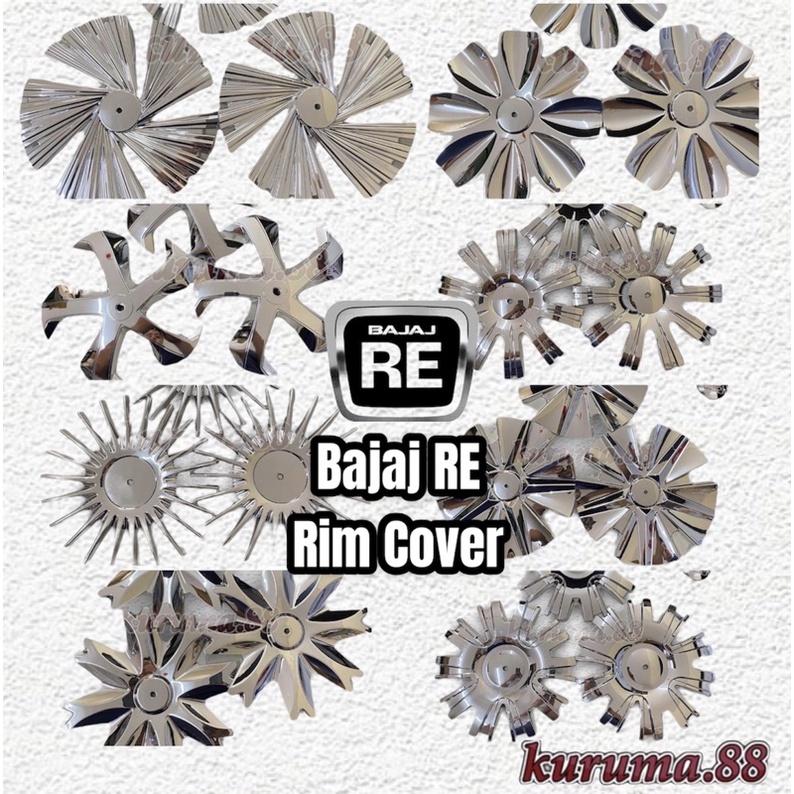 BAJAJ RE Rim Chrome Cover (Sold per 3pcs) | Shopee Philippines