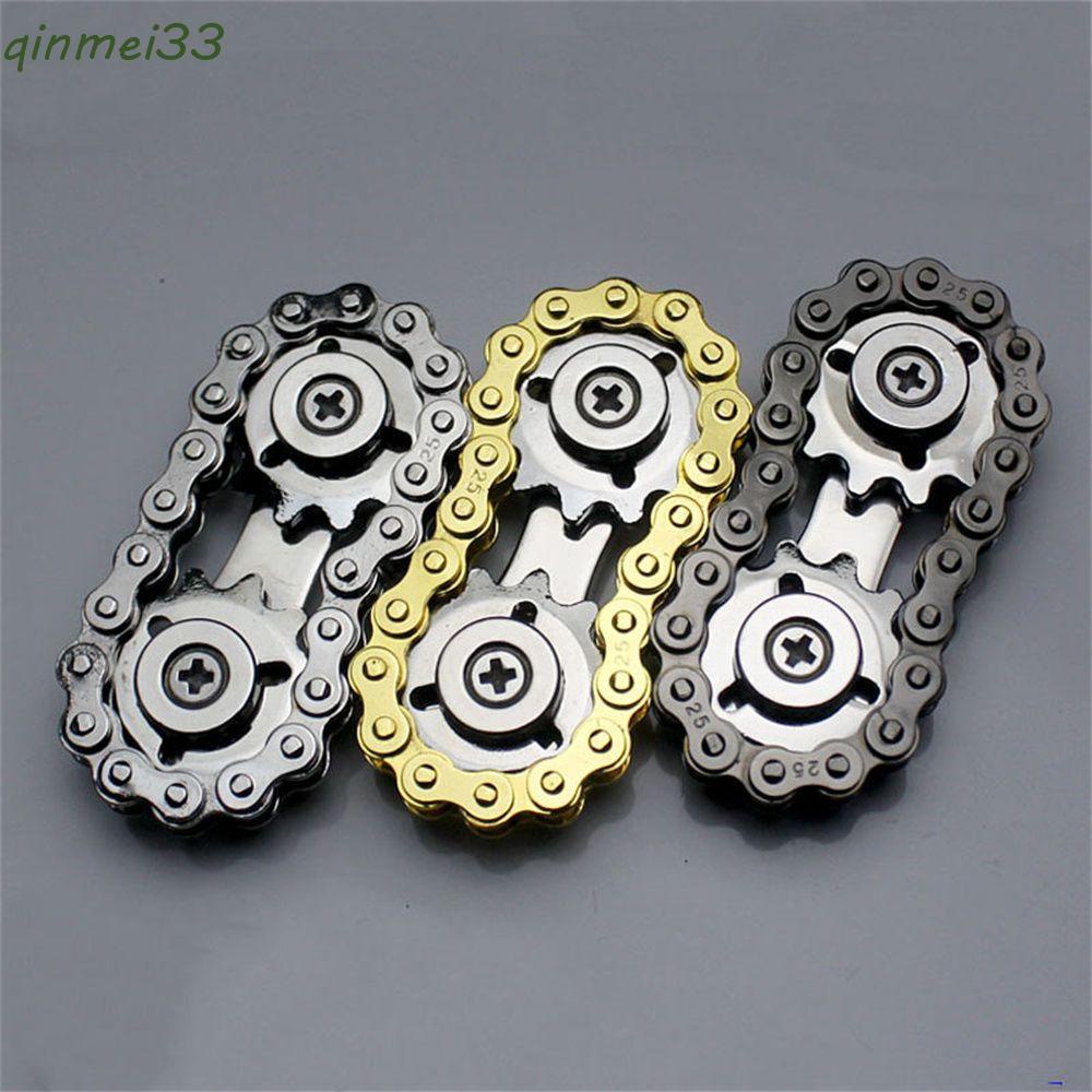 QINMEI Fidget Spinner Stainless Steel Classic Toys Spinning Top