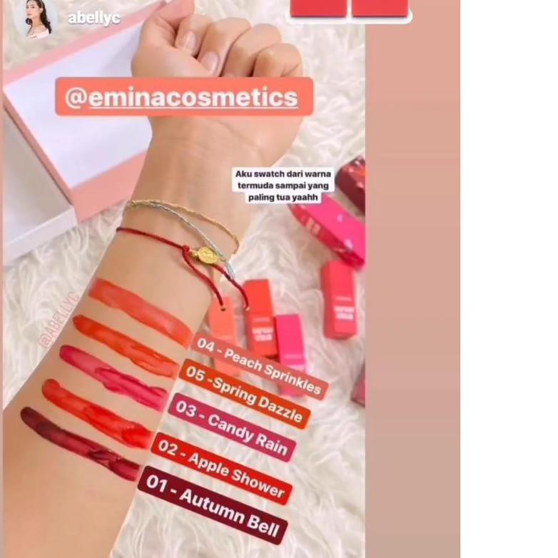 Emina Glossy Stain 3gr Lip Tint Gloss U3dt Shopee Philippines