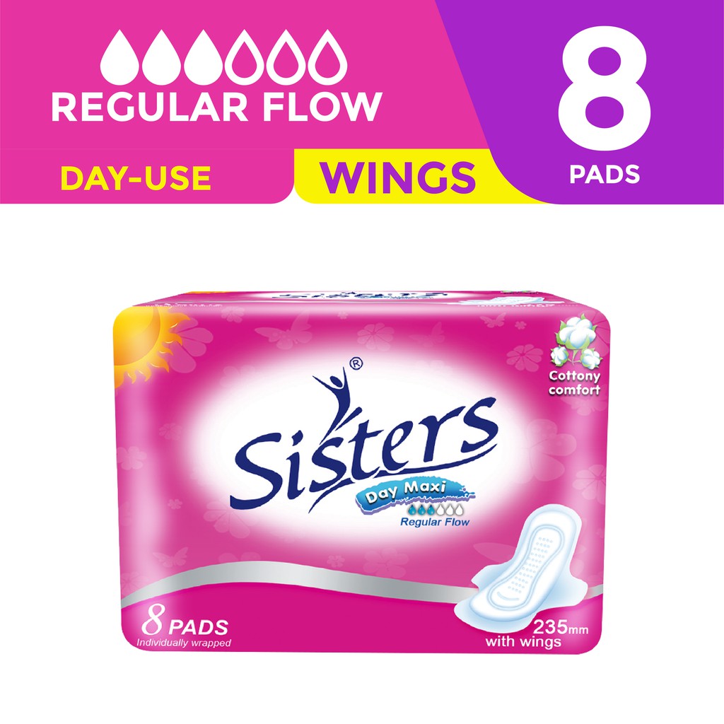 Sisters Sanitary Napkin Silk Floss Day Use 8s Shopee Philippines 3413