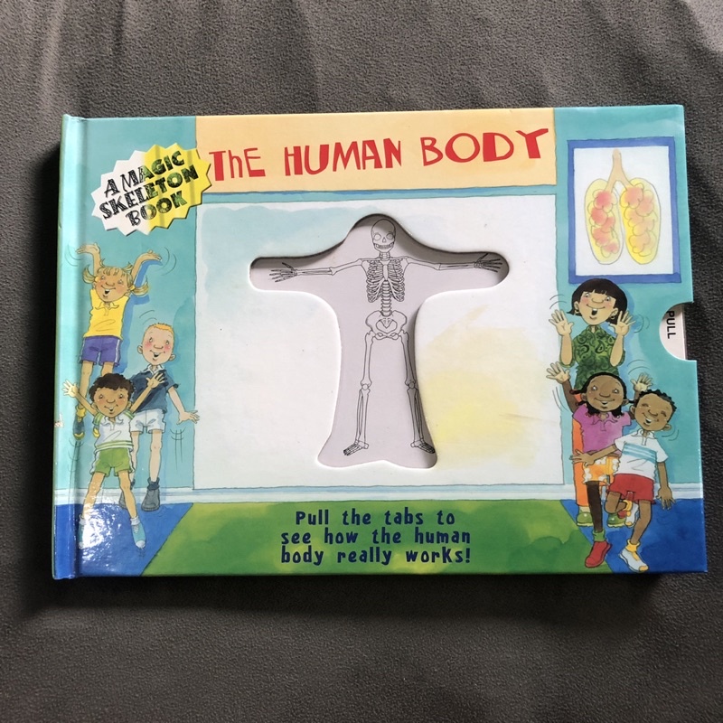 The Human Body Magic Skeleton pull the tabs Book | Shopee Philippines