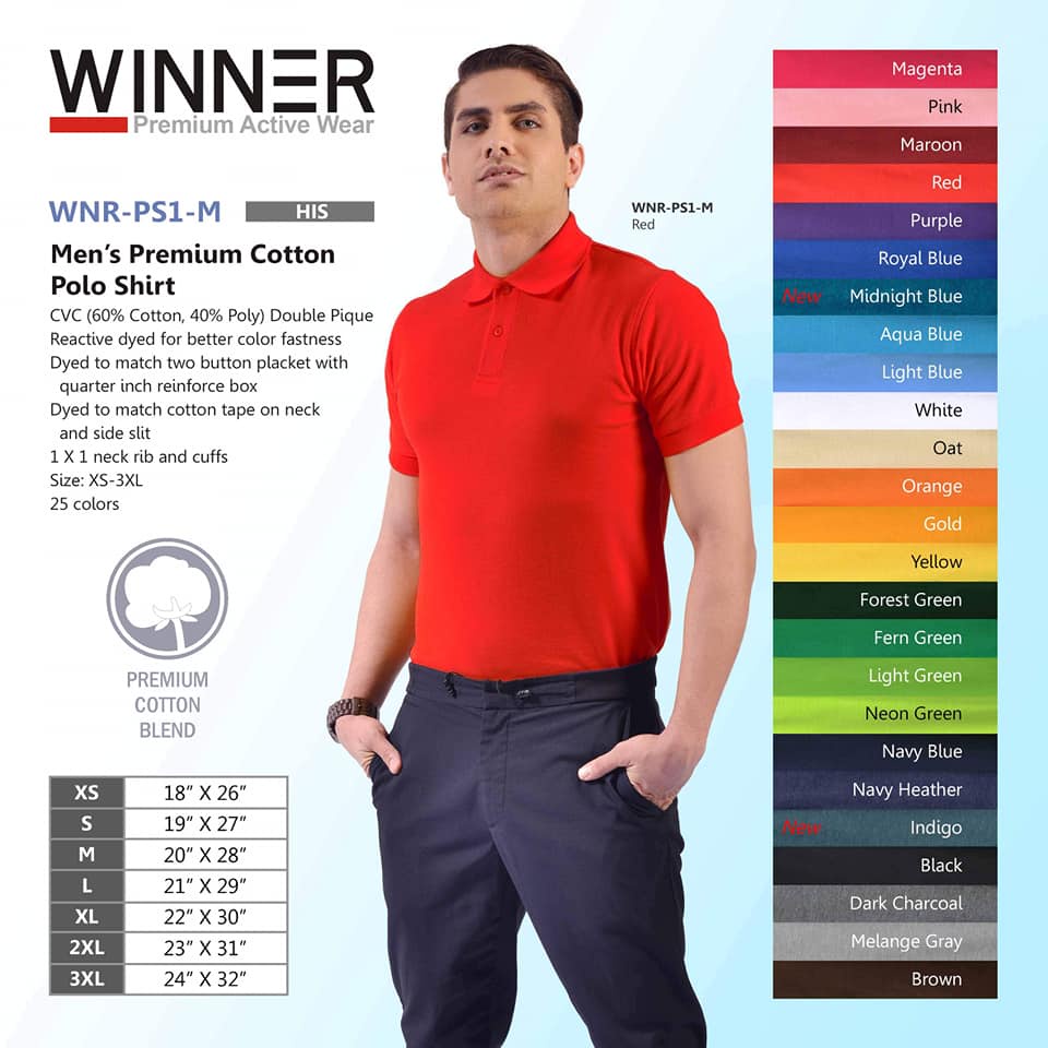 Winner Premium Mens Polo (Honeycomb) Magenta, Pink, Red, Maroon, Purple ...