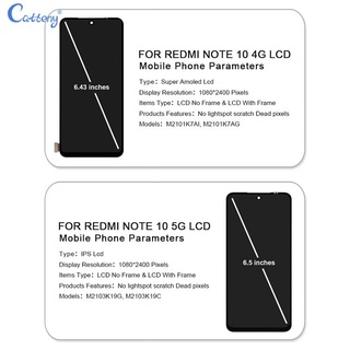 OLED 4G For Xiaomi Redmi Note 10 Lcd Note 10S Display Touch Digitizer ...