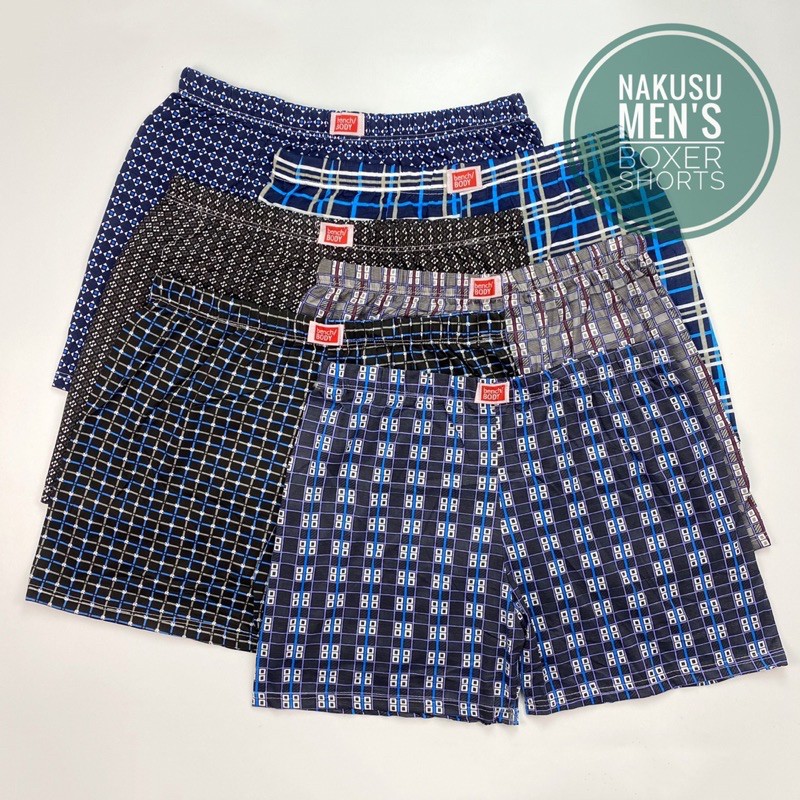 Nakusu Bench Body 100% Cotton Men's Boxer Shorts Adult Underpants Plus Size  Random High Quality