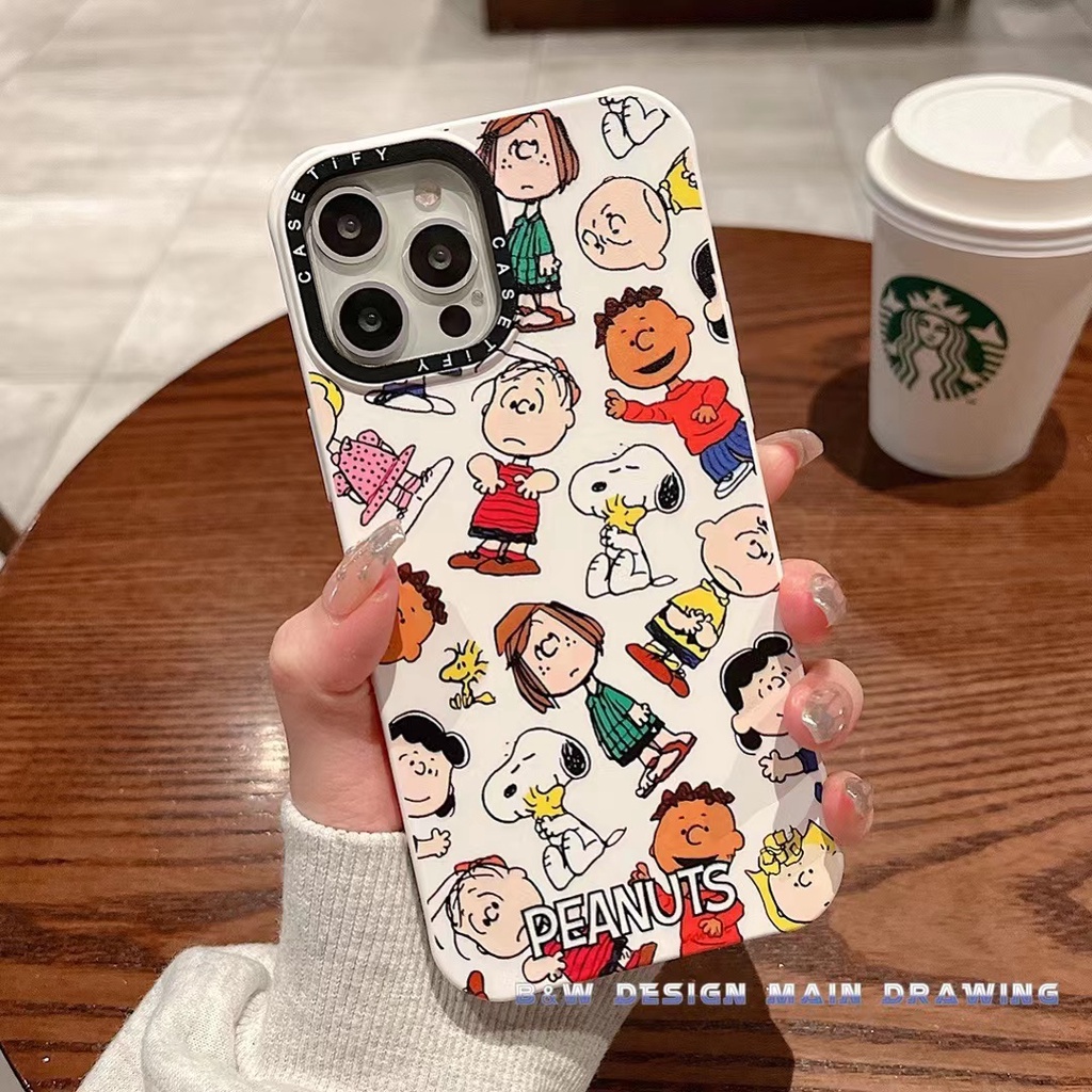 Peanuts Comics Cute Snoopy Phone Case Compatible For iPhone 14 13 12