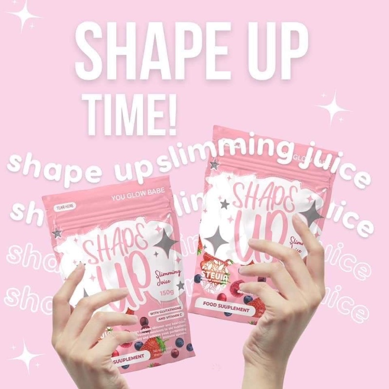 ONHAND W/ FREEBIE  SHAPE UP SLIMMING JUICE BY YOU GLOW BABE