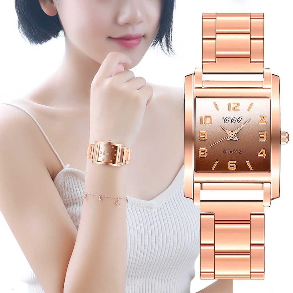 unisilver watch Women Stainless Steel Square Gradient Color