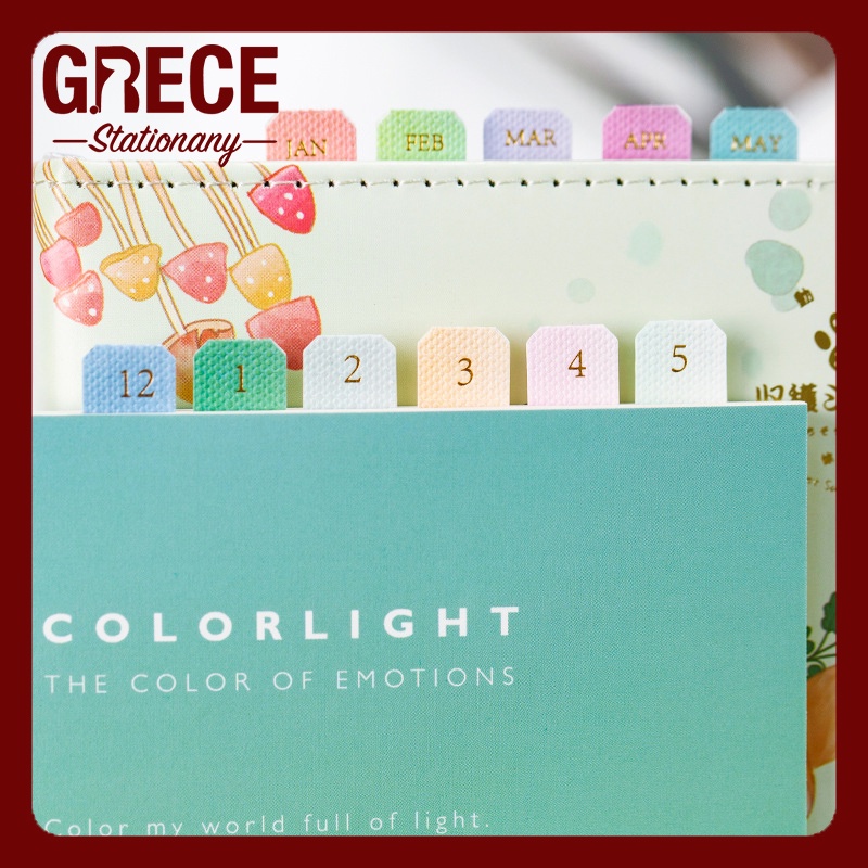Gradient Shades Index Stickers Months for Binders / journals / planners ...