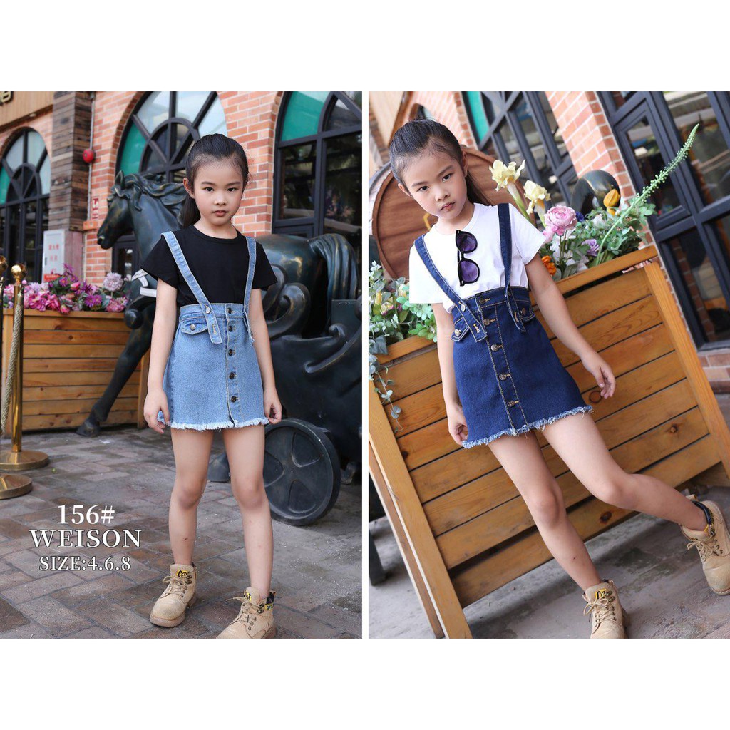 Denim jumper hot sale kids