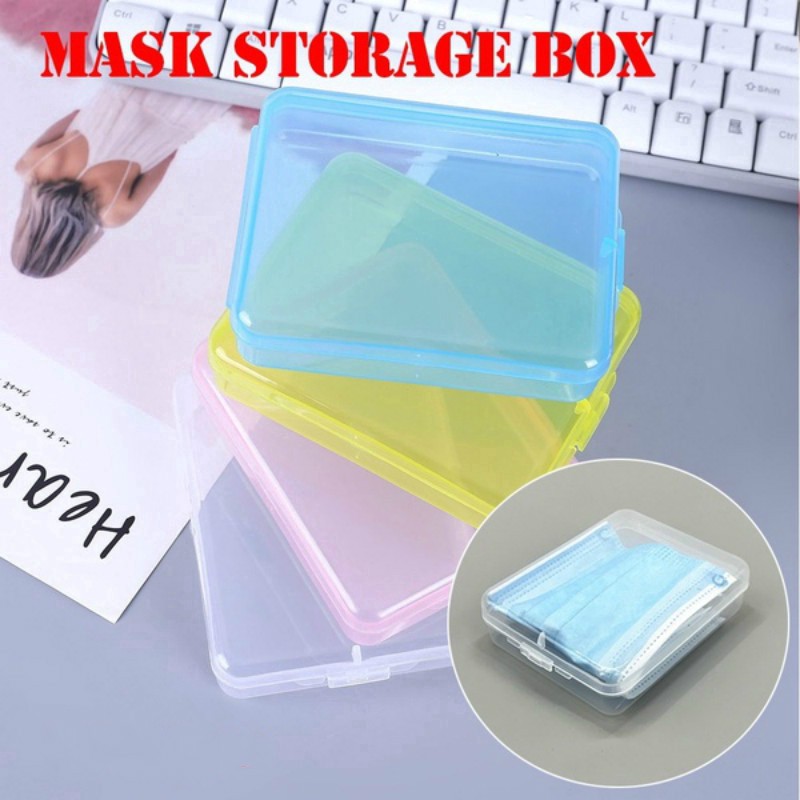 Portable Transparent Safe Dustproof Pollution-Free Face Masks Container ...