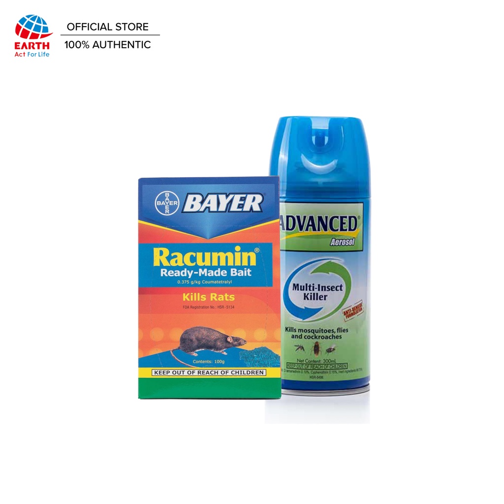 Pest Control Bundle: Racumin Ready-Made-Bait 100g + Advanced Multi ...