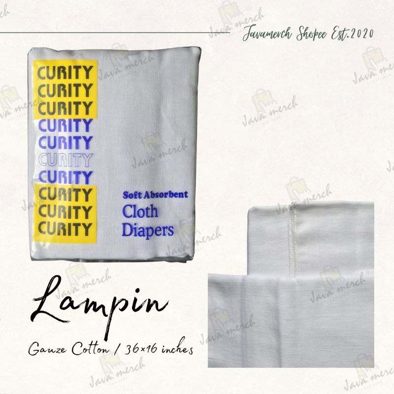 【Ready Stock】Cloth Diapers ♣ Curity Gauze Cloth Diapers Lampin Gasa