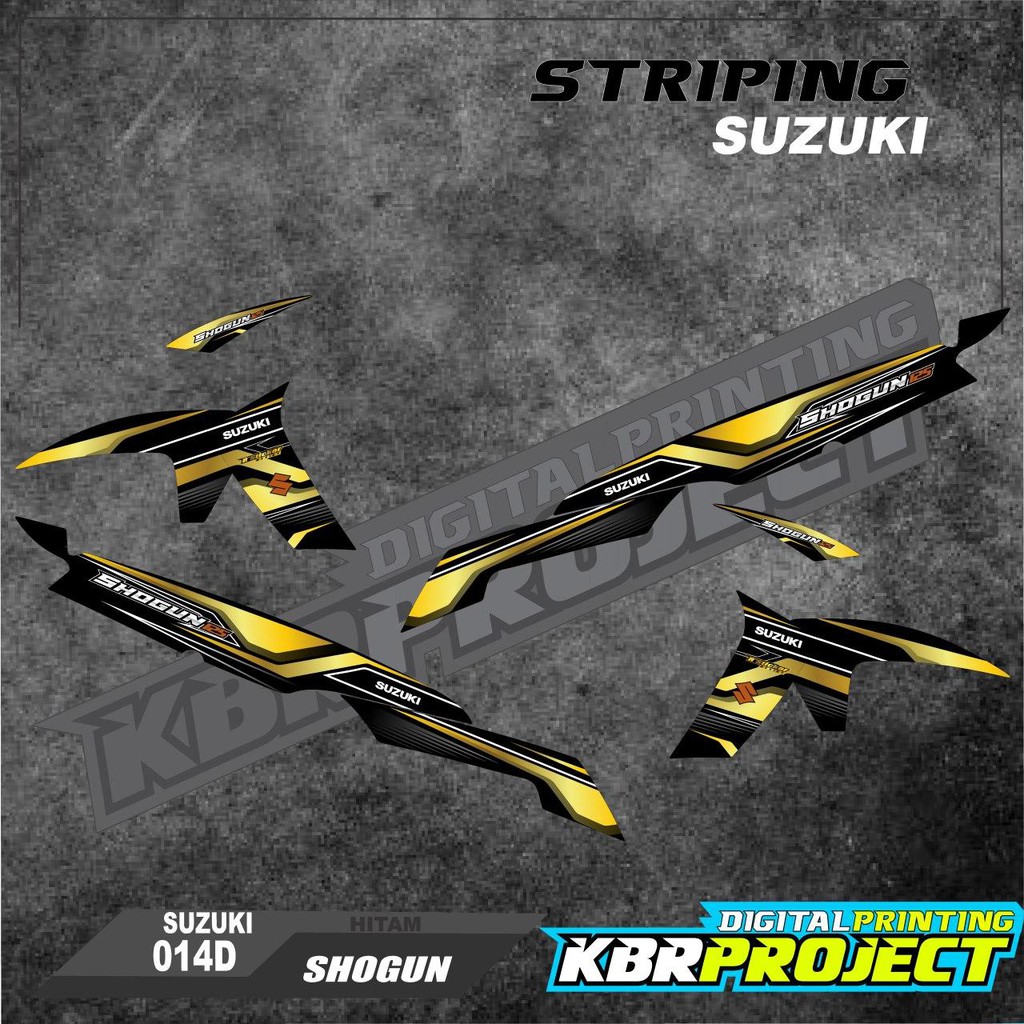 SHOGUN many colors of striping list stickers for the SUZUKI SHOGUN 014D ...