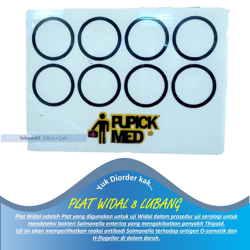 Widal Test Widal Slide Widal Positive Widal Examination 8 Holes ...