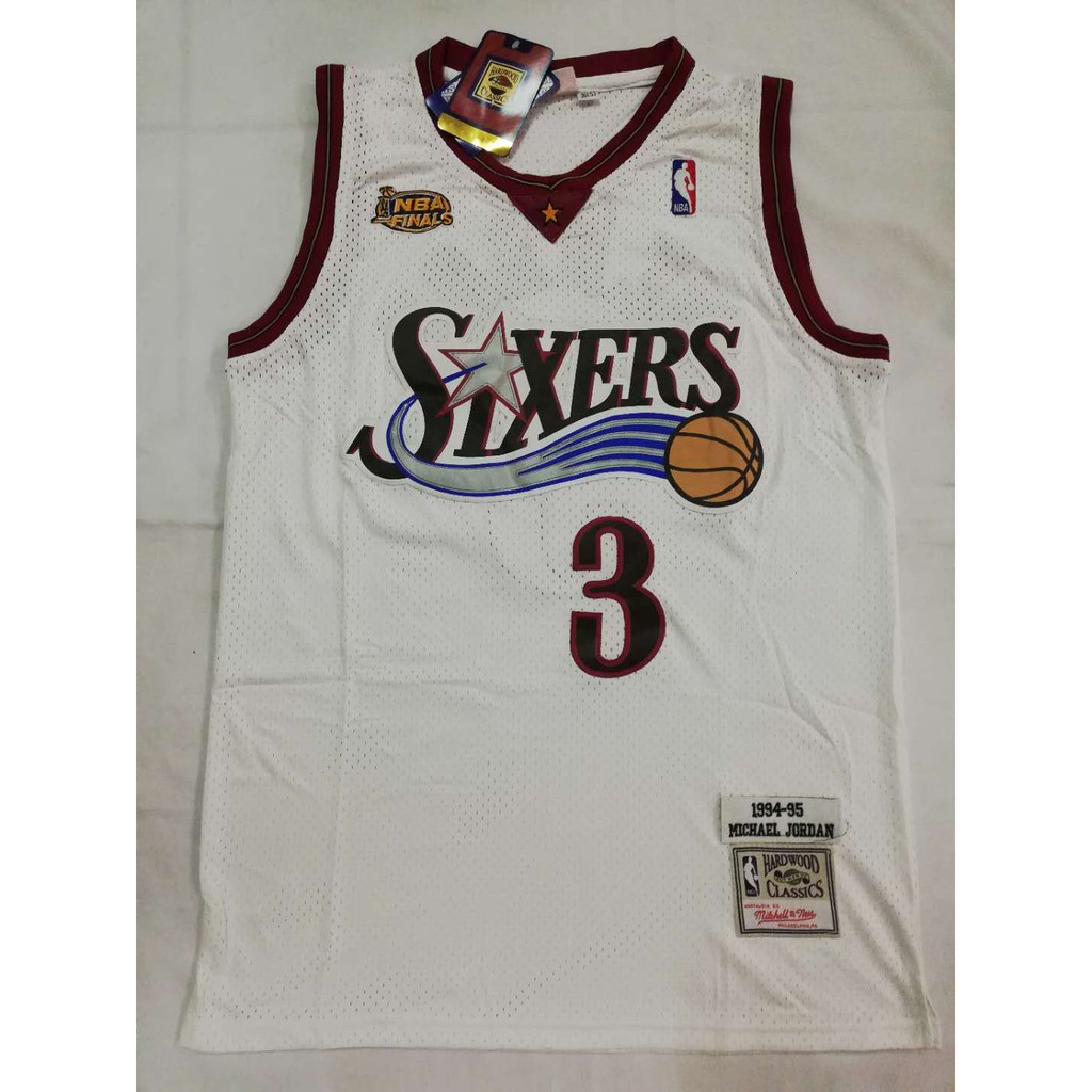 Sixers 76ers 3 Allen Iverson Old School Jersey | Shopee Philippines