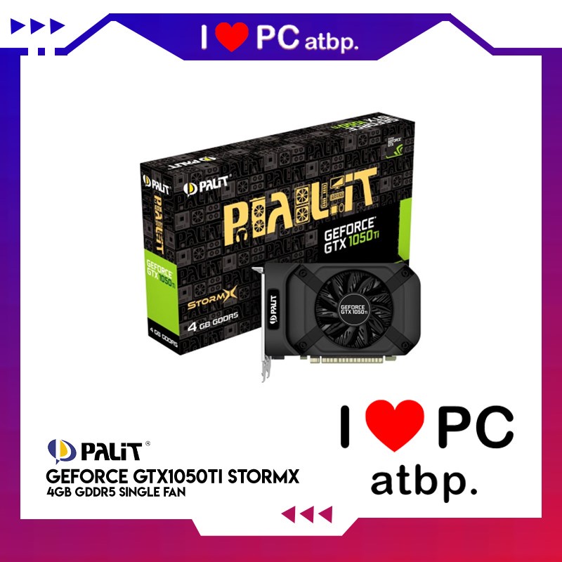 Palit GeForce GTX1050Ti StormX 4GB GDDR5 Single Fan | Shopee