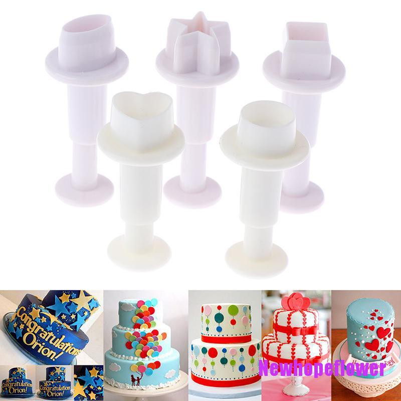 CKFR Xmas Fondant Cake Cutter Plunger Cookie Mold Sugarcraft Flower