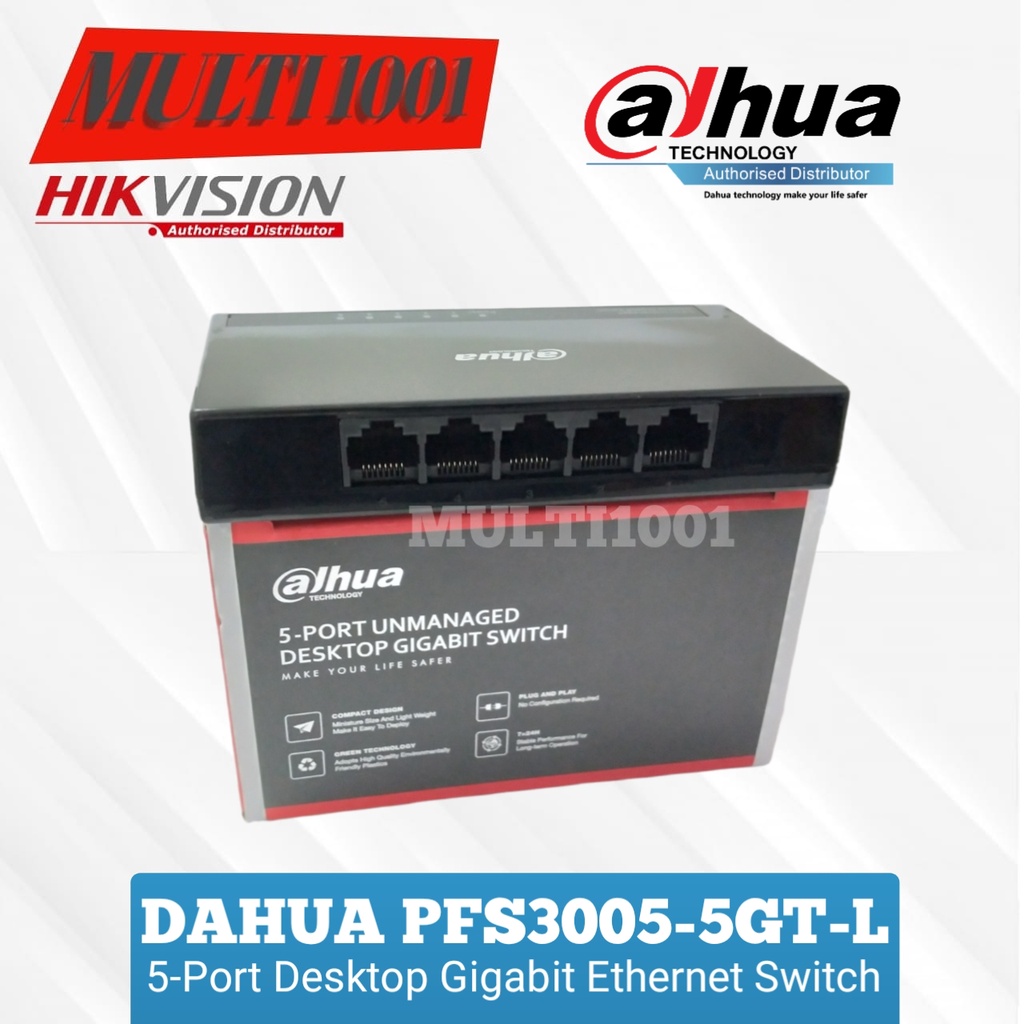 DAHUA PFS3005-5GT-L Switch Hub 5 Port Gigabit | Shopee Philippines