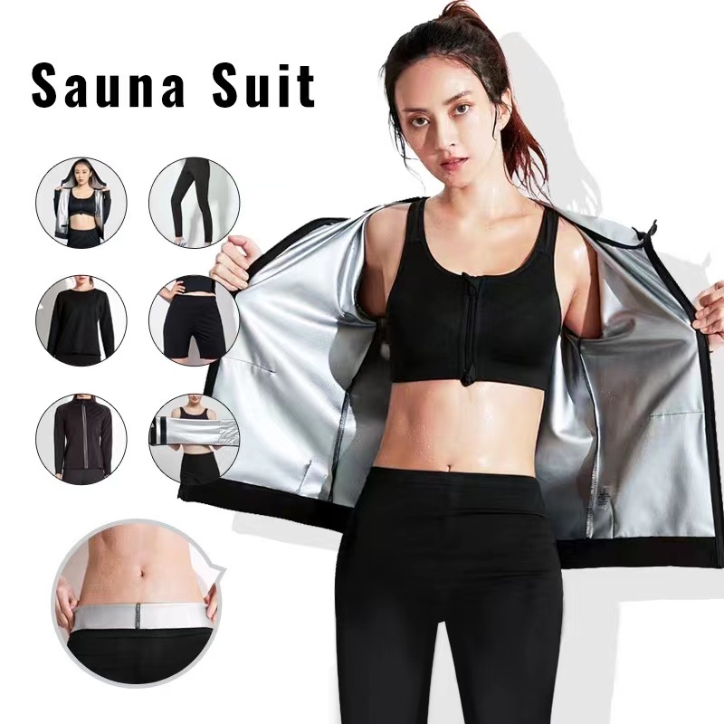 Durable Sauna Suit For Men Women Weight Loss Slim Gym Fitness Workout Tear Resistant Sweat Sauna Suits