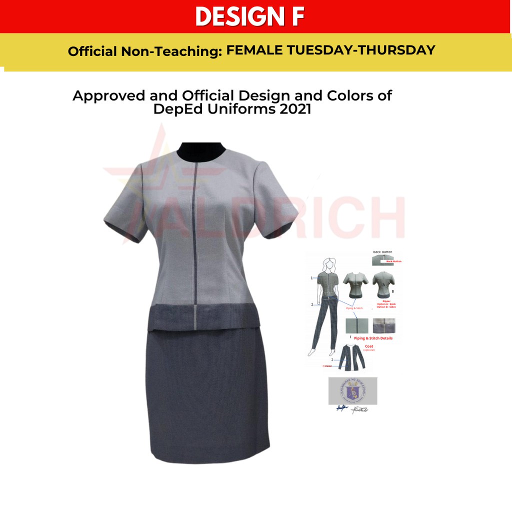 ✗◕Aldrich Commercial Deped Uniform National Non-Teaching Uniform