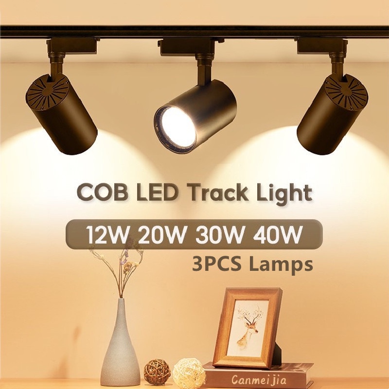 Led track light ceiling spotlight track light complete cob track light ...