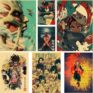 Demon Slayer Mugen Train Anime Poster Manga Art Print Wall Home Room Decor  A3 A4