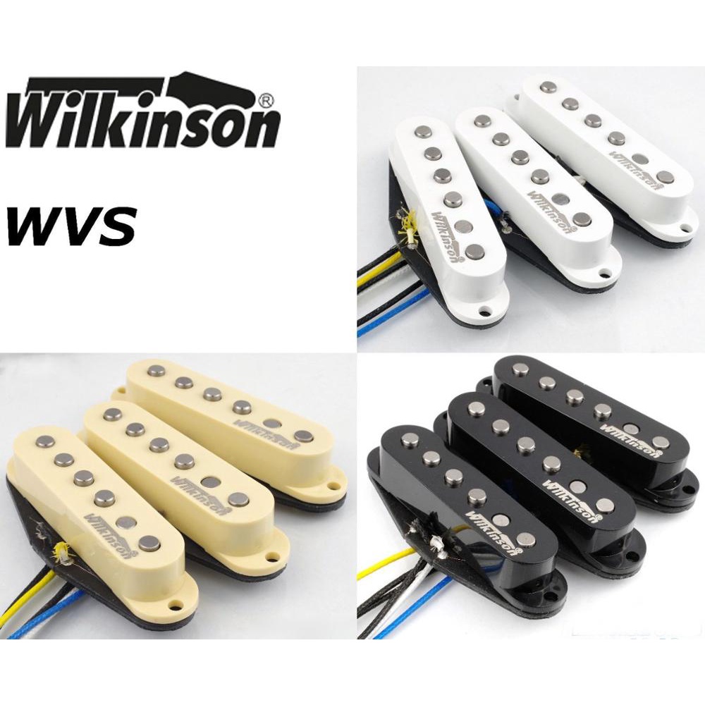 Set Wilkinson HOT Single Coil Pickups voor Strat® Guitar White MWVS
