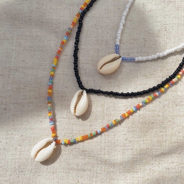 Shell necklace clearance beads