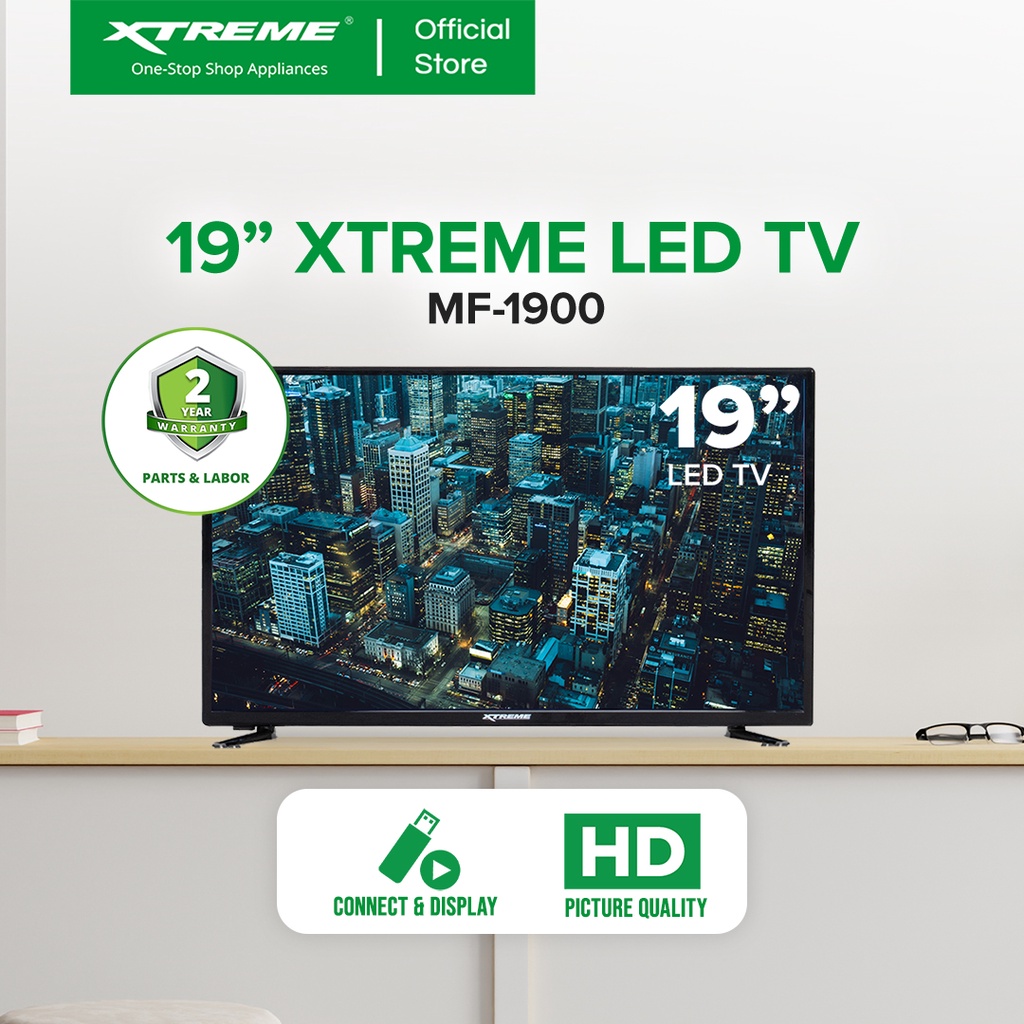 X-SERIES 19 inch LED TV Slim USB Port HDMI VGA Dynamic Sound Quality ...