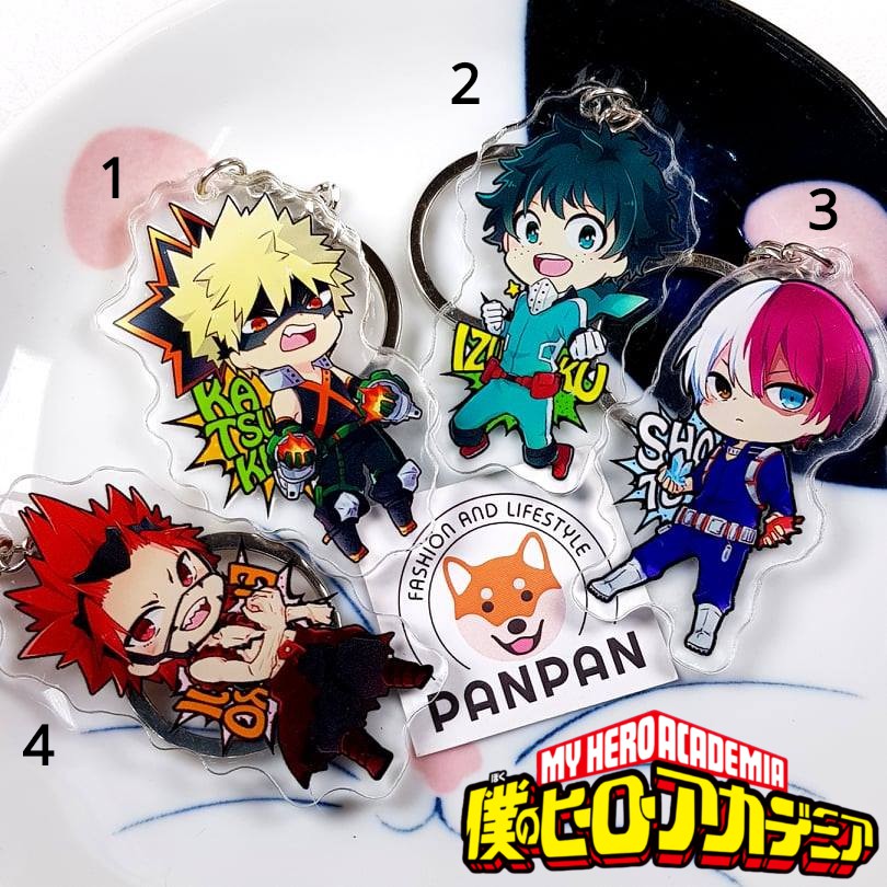 Anime Mica Acrylic Keychain My Hero Academia - Hero Costume ver. (6cm ...