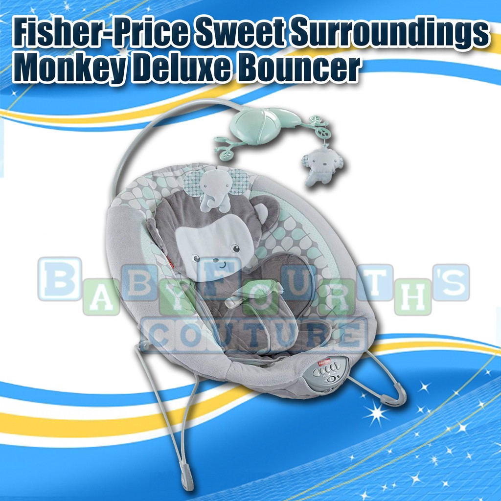 COD Fisher Price Sweet Surroundings Monkey Deluxe Baby Bouncer Shopee Philippines