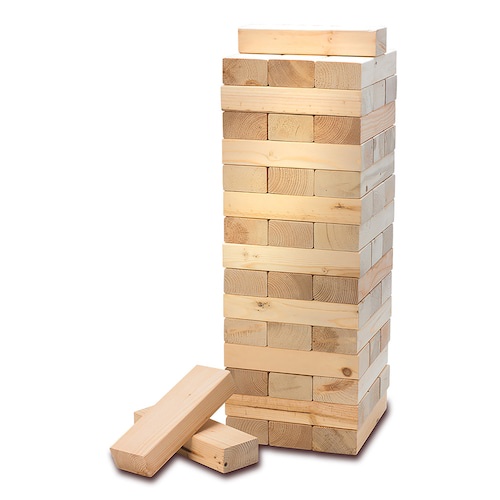 Stack Tower : Plain Wooden Stacking Blocks ( 57 pcs ) | Shopee Philippines