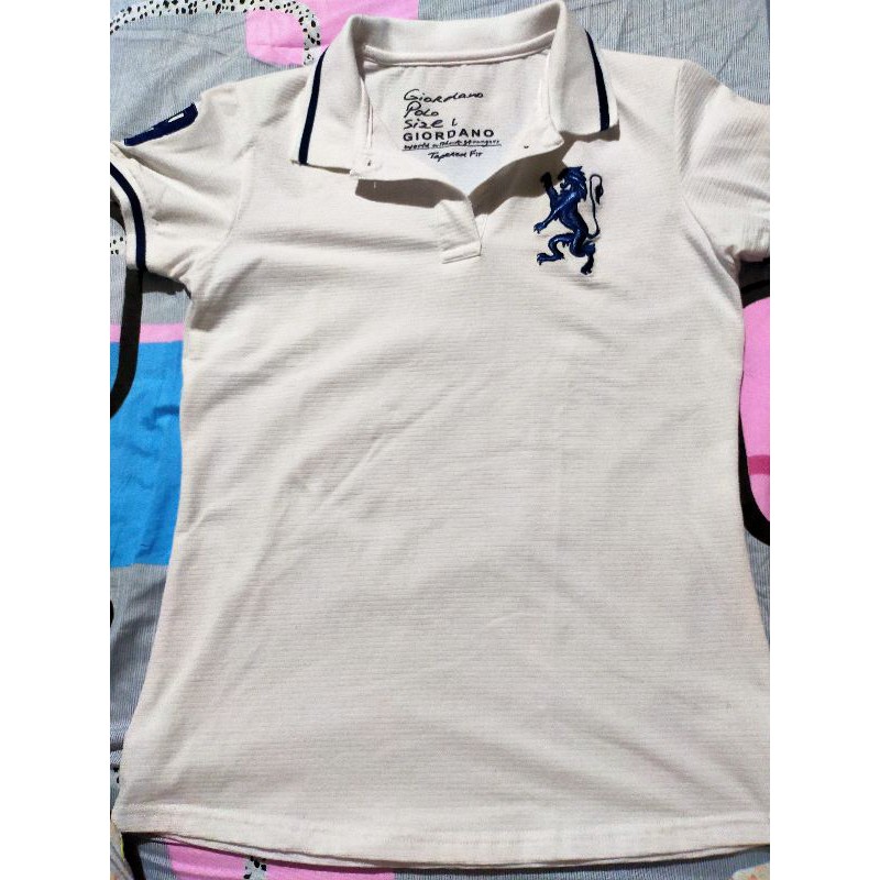 Giordano polo hotsell shirt white