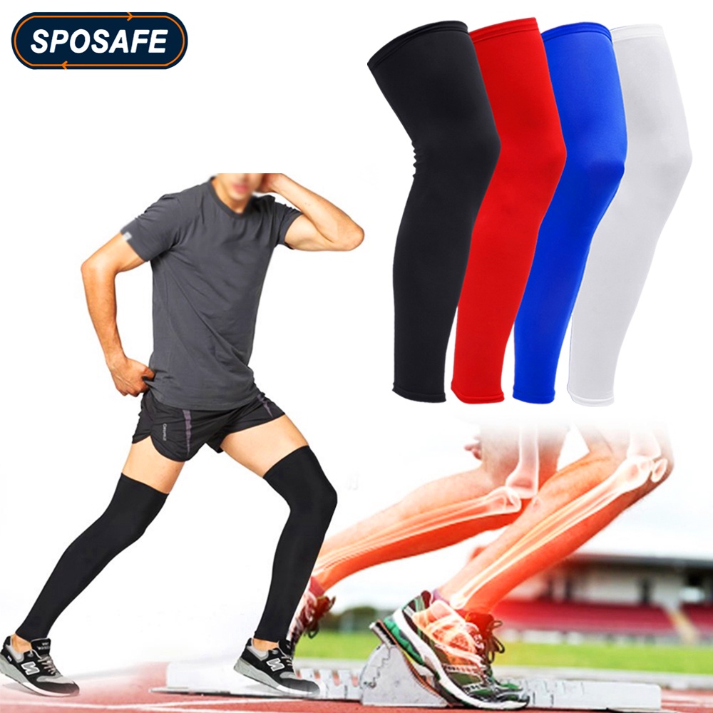 SPOSAFE knee compression sleeve for running basketball volleyball ...