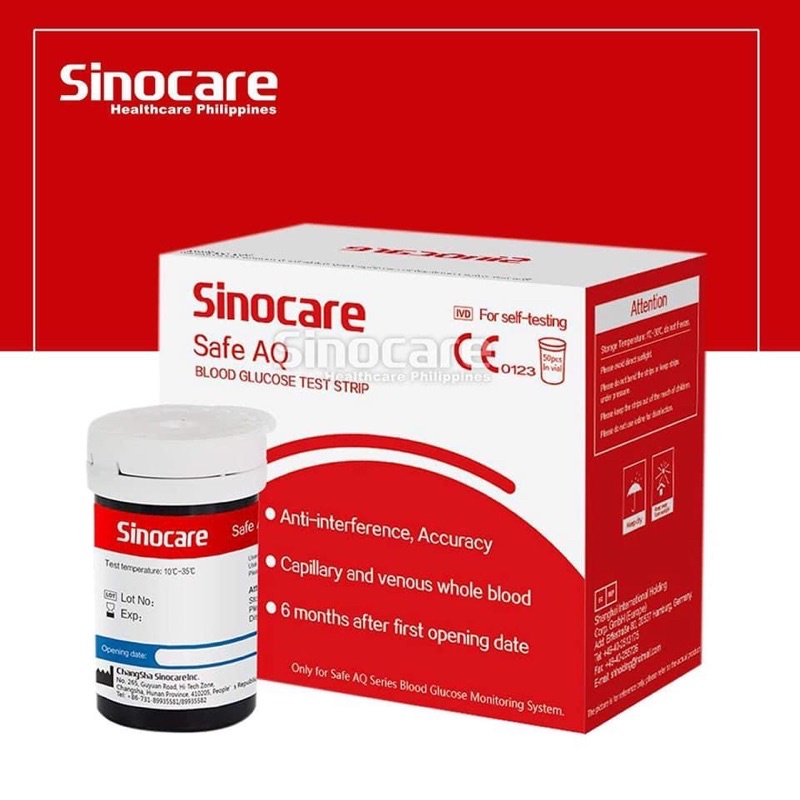 Plastic Sinocare Safe AQ Test Strip 0 S, For Hospital, 20 MIU/mL At Rs 00 In Surat - Foto 7