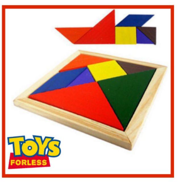 Wooden Tangram Puzzle 2 Sizes - Educational toys | Shopee Philippines